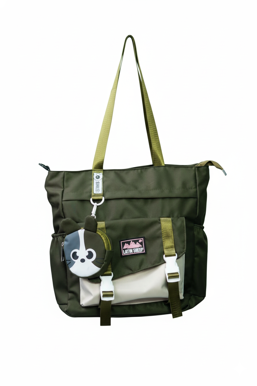 The Cat Urban Tote | Forest Green|